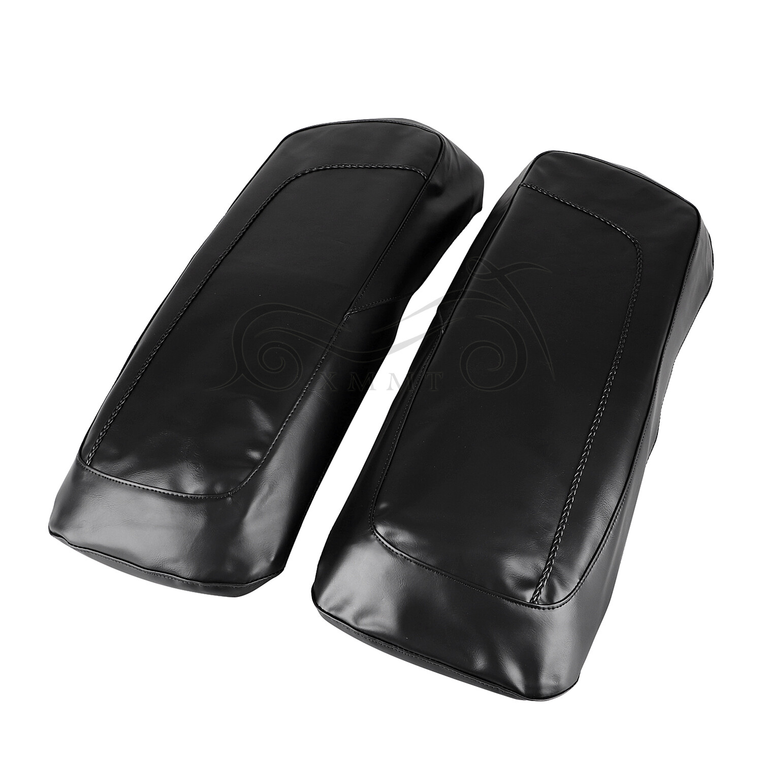 PU Leather Saddlebag Bag Lid Covers Protectors For Harley Touring
