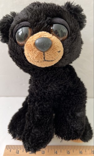 Aurora 10" Dreamy Eyes Barnam Black Bear Plush Stuffed Animal Soft Toy EUC - Picture 4 of 12
