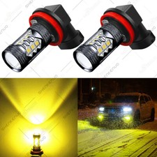 H11 H8 Led Bulbs 3000k Golden Yellow Super Bright Fog Light Drl Light High Power