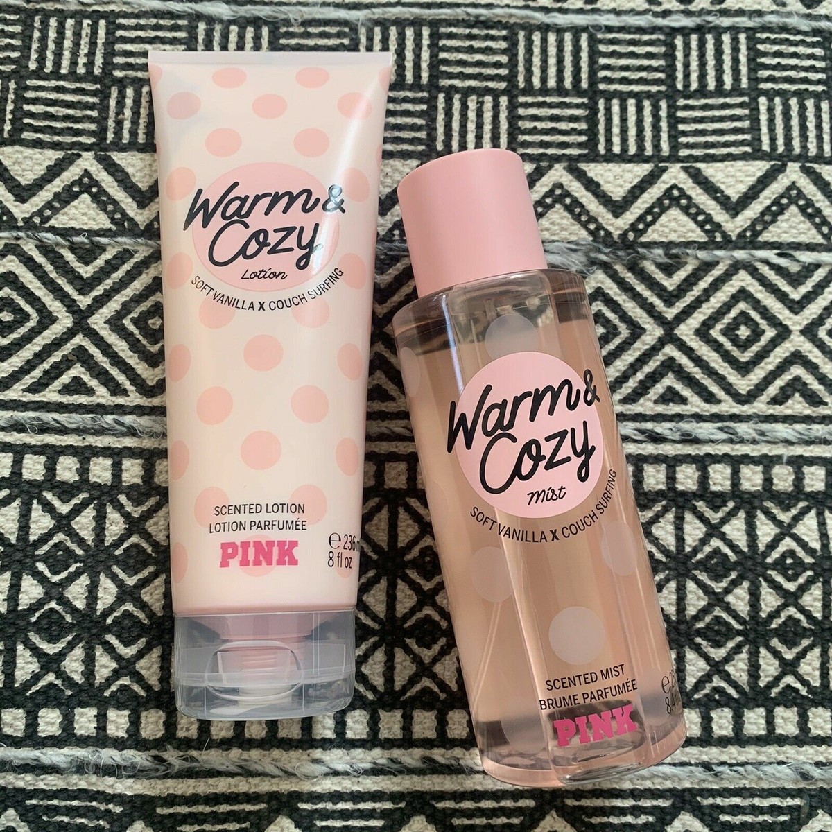 warm and cozy lotion pink