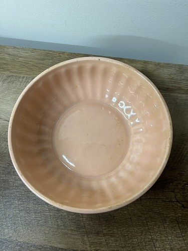 Vintage Cookson C P Pottery Pink Ceramic Ribbed Bowl Planter USA 8306 USA - Picture 2 of 4