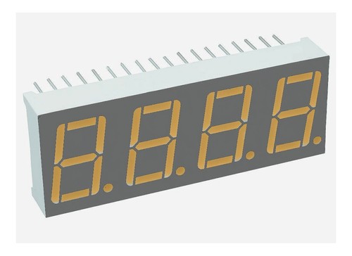 7 Segment  Four Digit Display  LA5644-11  0.56" Orange Common Anode - Foto 1 di 2