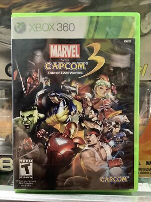 Marvel vs Capcom 3 Fate of Two Worlds (Xbox 360, 2011) - Complete W/ Manual