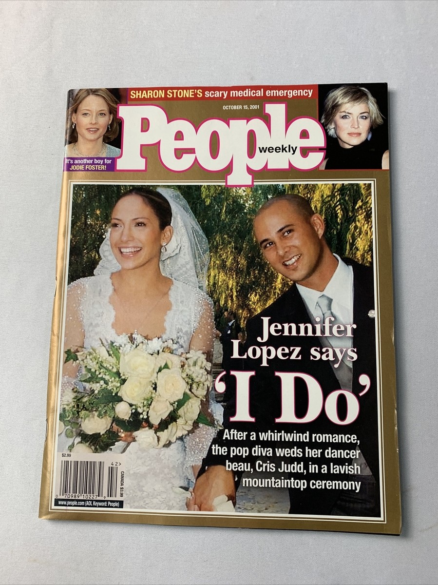 People Weekly Magazine October 2001 Jennifer Lopez Wedding