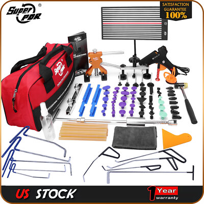 PDR 107x Paintless Dent Repair Tools Hail Damage Remover Body Dent Removal Kit