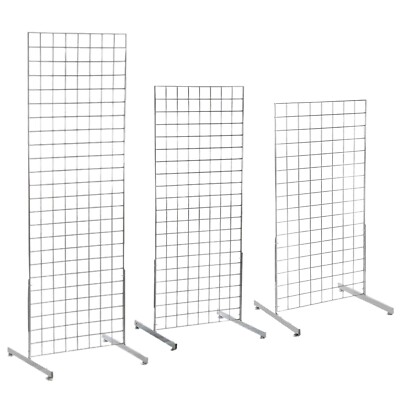 Gitter Mesh Panel Display verschiedene Größen Einzelhandel Ladenbau mit Paar T-Beinen