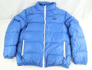 mens blue bubble coat