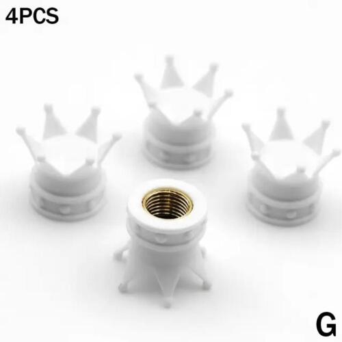 `Kings Crown Tire Valve Caps - Set of Four - Gold, SIlver or Black - Universal, - Picture 19 of 28