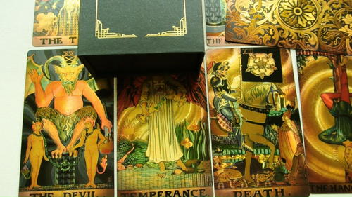3"x5" Borderless PVC Plastic Waterproof Tarot Deck Tarot Guidebook Gift Box - Video 1 of 1