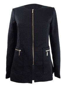 black textured jacket womens