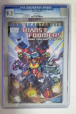 Transformers More than Meets the Eye #29 IDW RI Variant 2014 CGC 9.2 11f2