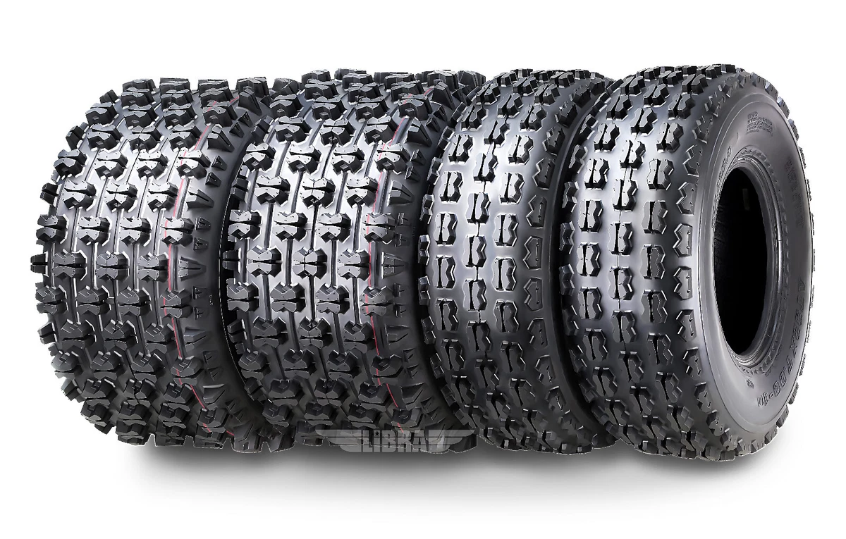 Set 4 Sport ATV tires 22x7-10 & 22x10-9 87-93 Honda Fourtrax