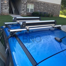 30.7" Universal Ski Snowboard Roof Racks Carrier for 6 Pair Skis or 4 Snowboards