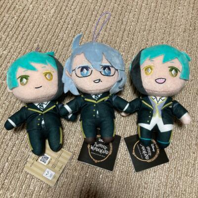Twisted Wonderland Azul Jade Floyd Dormitory Uniform Clothes Plush Doll 3 Set