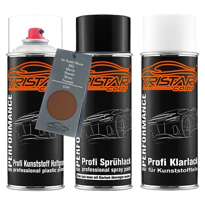 Lack Spraydosen Set Kunststoff für Austin Rover MG Morris CCH Russet Brown