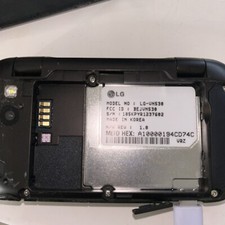 Verizon LG Octane LG-VN530 QWERTY Flip Cell Phone Keyboard Wireless Black