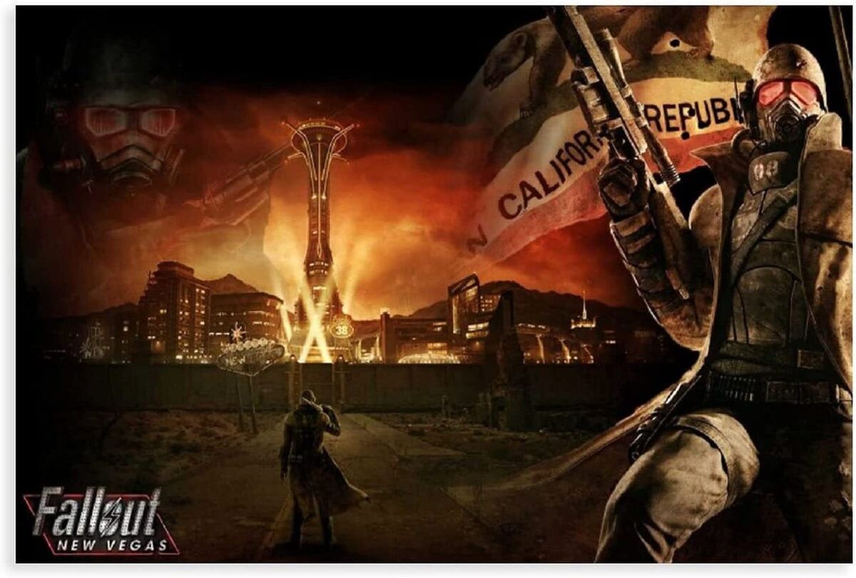 Gaming Canvas Fallout New Vegas Gaming Poster Video Game 