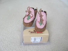 Boot Barn Baby Girl's Cactus Design Moccasins (3-6 mos)-NIB