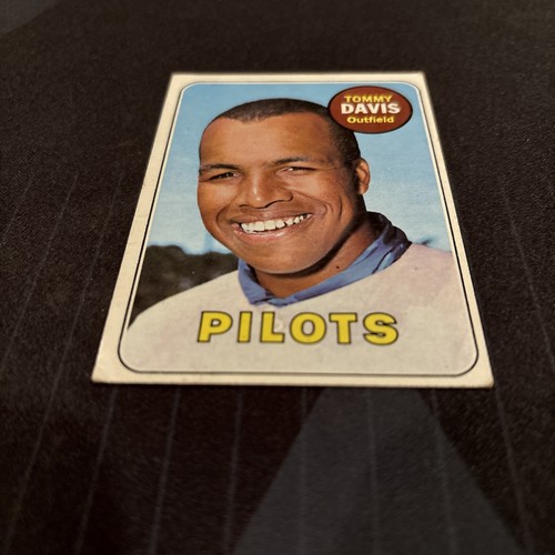 1969 Topps #135 Tommy Davis, Seattle Pilots - Picture 2 of 6