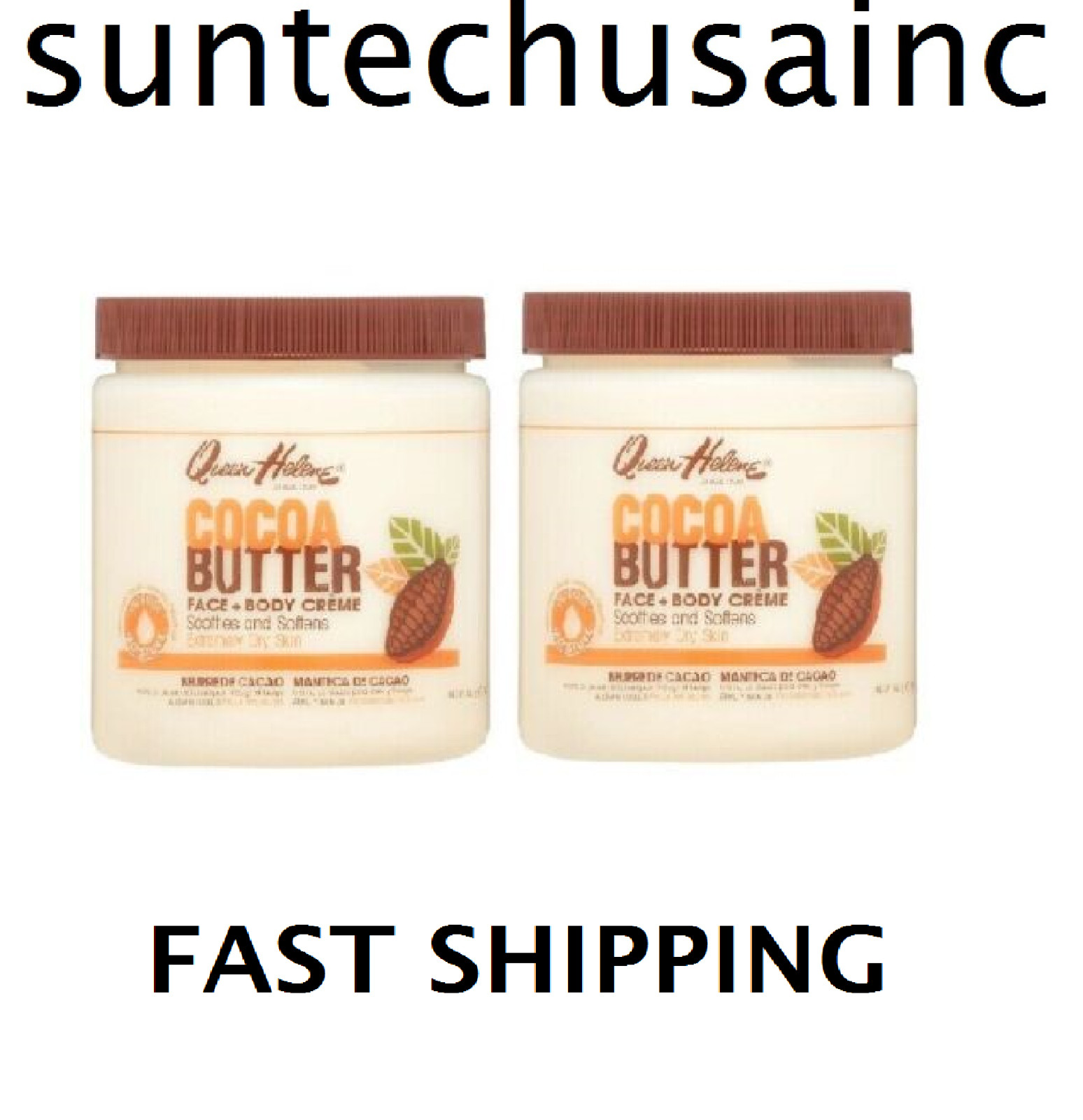 Queen Helene Natural Cocoa Creme 15 Oz, 2 PACK