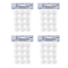 Mega Crafts 48 Pcs Poly Craft Foam 1.5'' Inch Ball Polystyrene Ball, Art  Craft
