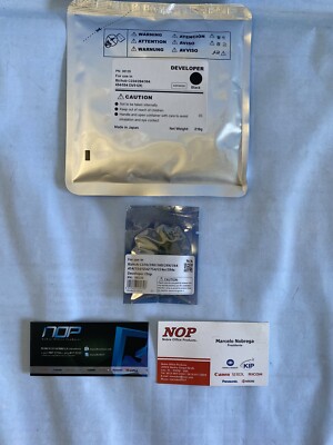 Konica BLACK  developer BAG & CHIP C360 C224 C284 C364 C454 C554 C458 DV512K.