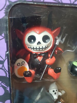 2023 Furrybones Halloween Skeleton Skull Witch Devil Reaper BOX
