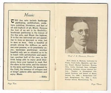 1923 Advertising Student Prospectus HARMANS School Music Harrisonburg Virginia
