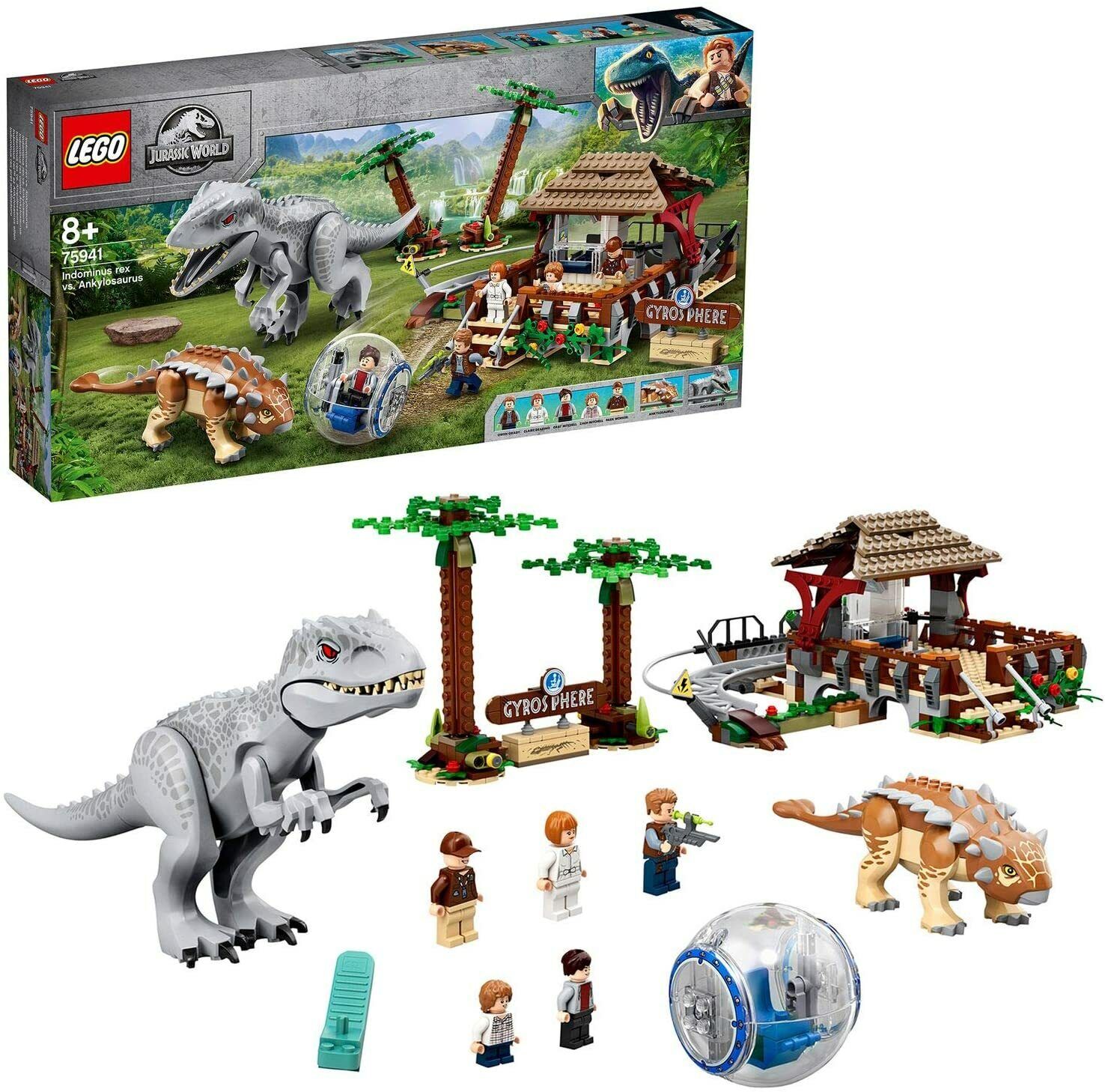 T-Rex VS Indominus Rex em LEGO Jurassic World : O Mundo dos Dinossauros #20  