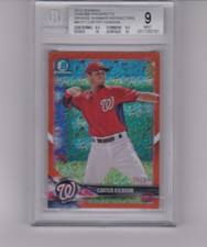 2018 Bowman Chrome Carter Kieboom Orange Shimmer 25/25 eBay *1/1 Nationals BGS 9