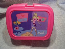 2003 BARBIE STATIC CLINGS PINK LUNCHBOX No Thermos,mattel,inc. 05-004-2628,mod
