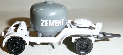Mini Car 1019 Siloanhänger Zement zweiachsig grau DDR OVP H0 1/87 HN1å - Picture 3 of 6