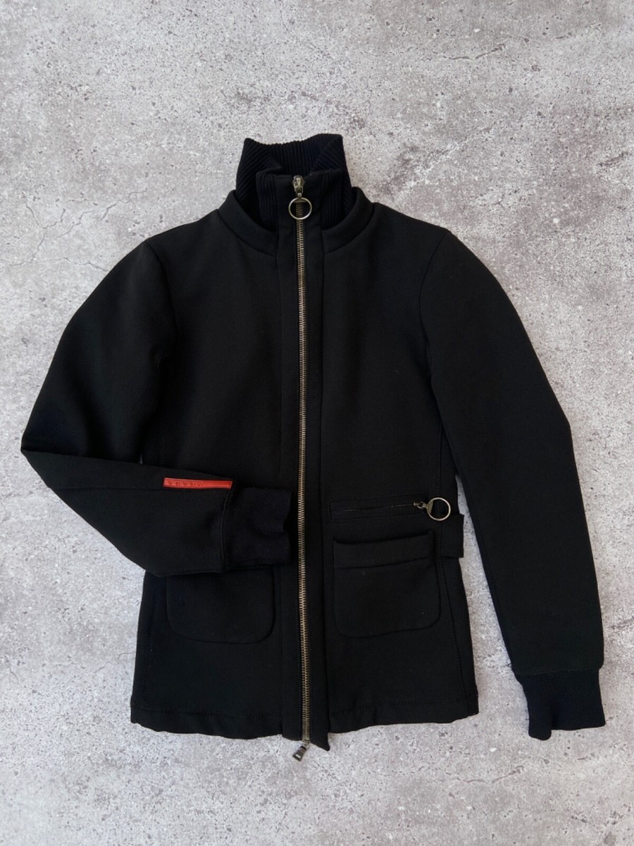 00s Prada archives black down jacket y2k