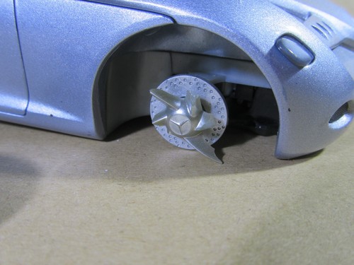 689U Gate B66962113 Mercedes SLA Vision Roadster 2000 Silver 1:18 Concept Car - Picture 3 of 13