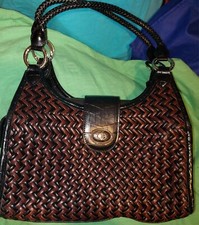 Coldwater Creek Faux Leather Exterior Black Bags Handbags for