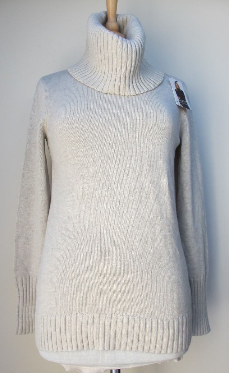 Ladies Turtle Neck Long Sleeve 100% Cotton Sweater Jumper By Ladies Turtle Neck Long Sleeve 100% Cotton Sweater Jumper By