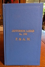 1917 Jefferson Lodge No 288 Masonic By-Laws German English Pittsburgh PA HC