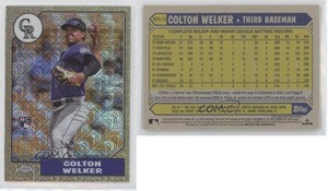 2022 Update 1987 Topps Chrome Silver Pack Series Mojo Colton Welker Rookie RC