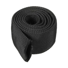 1.1" Dia 3.3FT Nylon Protective Hose Sleeve Cable Cover Protection Black