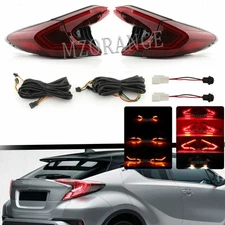 4PCS Dynamic LED Rear Tail Light Stop Lamp For Toyota C-HR CHR 2017 18 19 2020