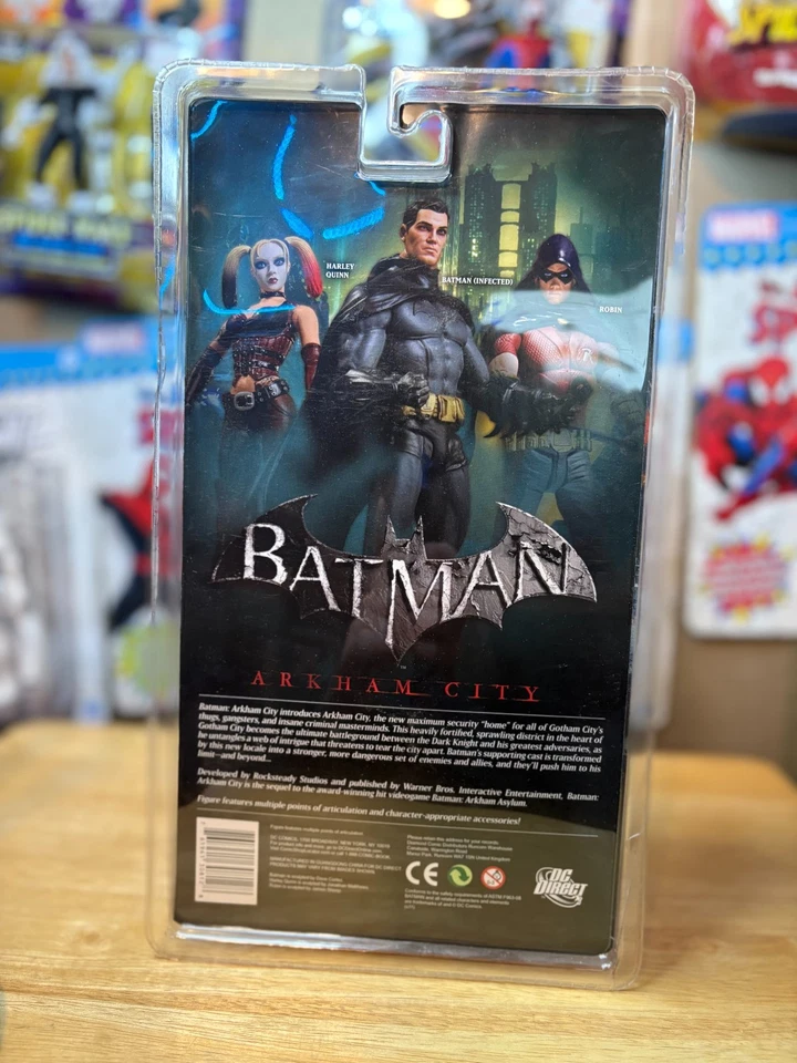 Figura de acción Batman Arkham City serie 1 Batman infectado 6" DC Direct 2011 Foto 2 de 4