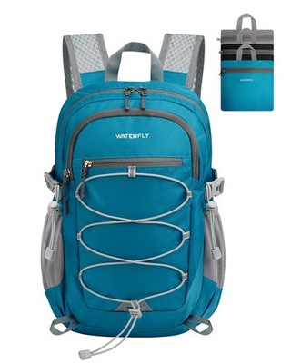 Waterfly kleiner faltbarer Wanderrucksack: 15L leichter Rucksack 15, blau 