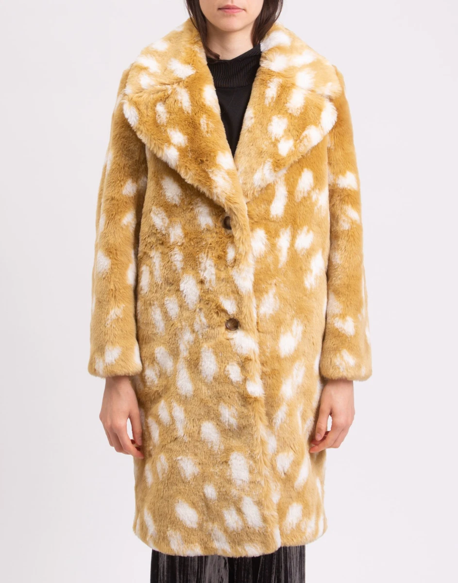 PVP €2643 BURBERRY Abrigo de piel sintética Talla XS-S Se adapta a M Acolchado Dos Tonos Hecho en Italia