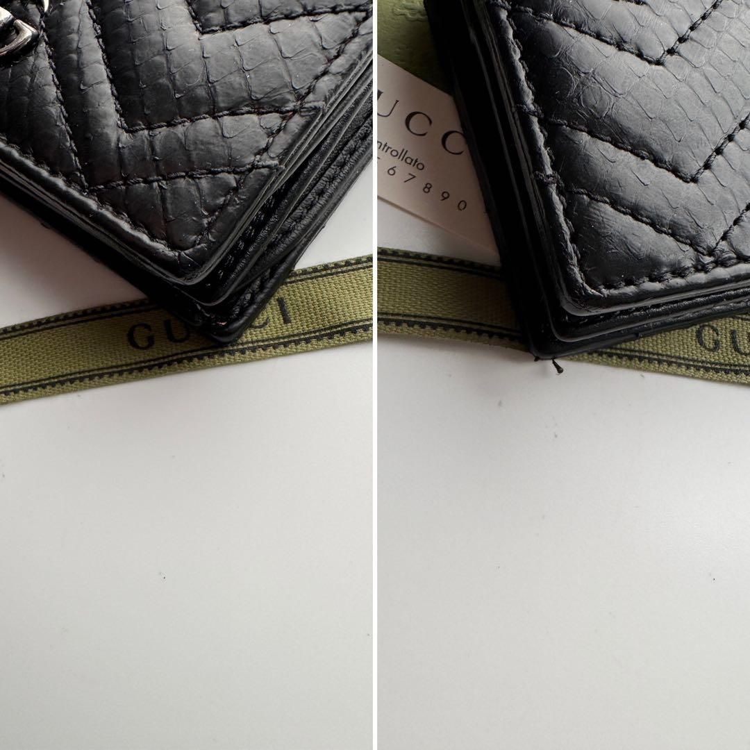 GUCCI Marmont Bifold Wallet Compact Python - image 3