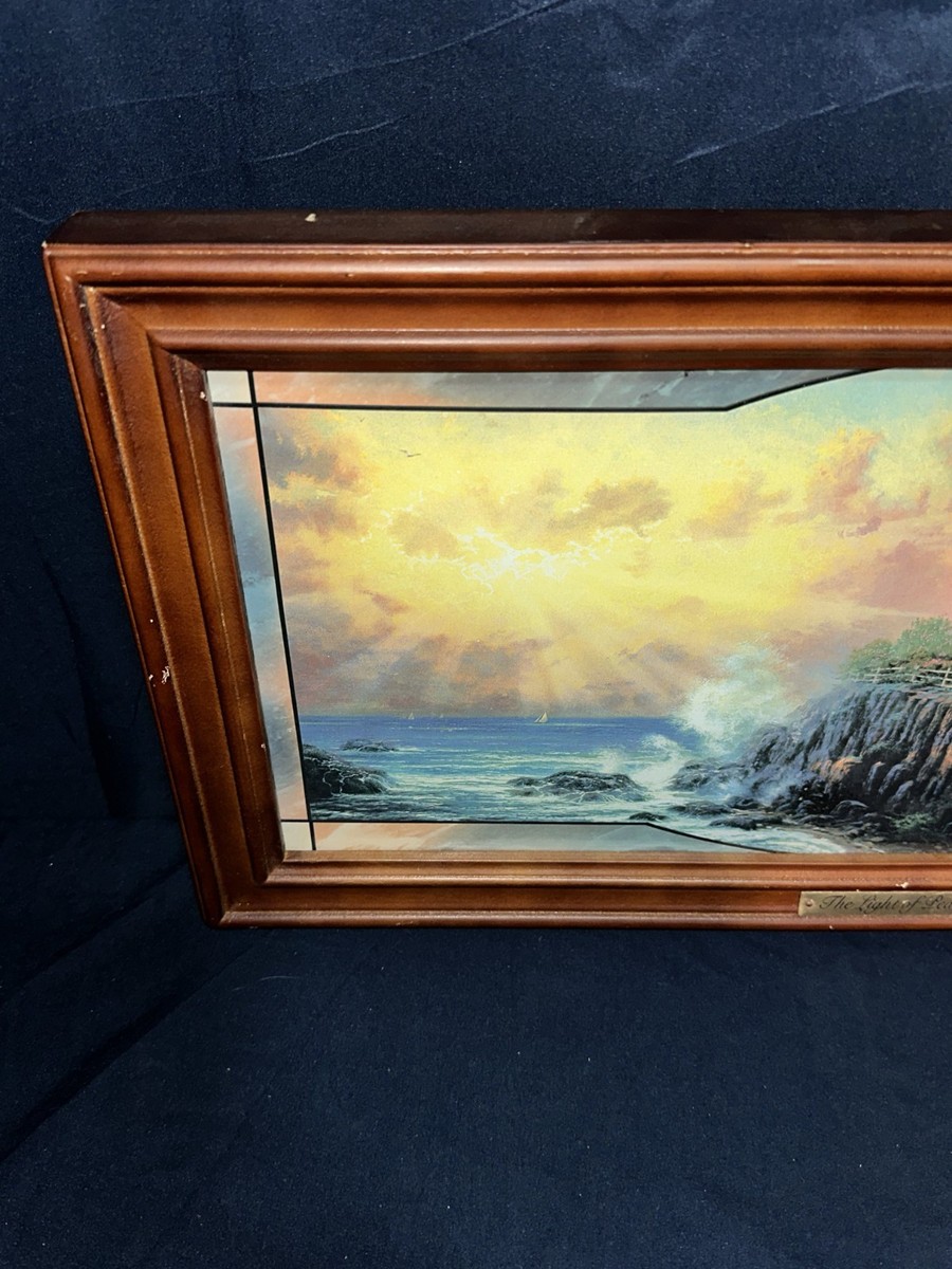 THOMAS KINKADE THE LIGHT OF PEACE ART STAINED GLASS PANORAMA 23
