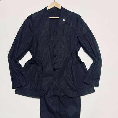 LARDINI Travel Suit Navy 50/XL Easy Wear Men