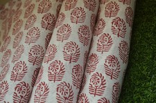 NO TARRIF CHARGES 100 ZK 135 Hand Block Floral Print 100 Cotton 15 Yard Fabric