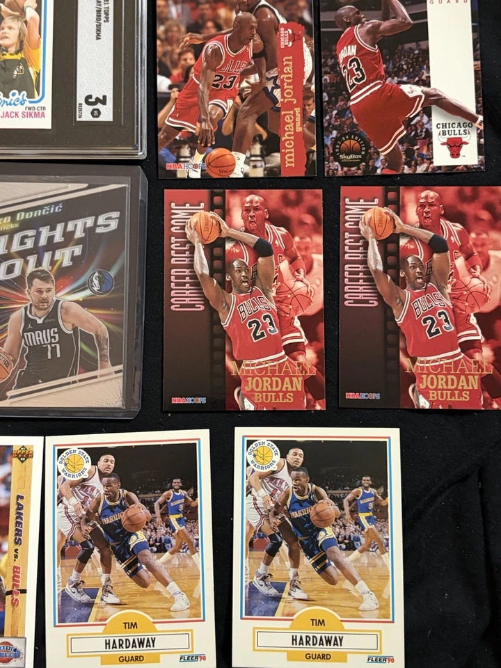 Lote de tarjetas de baloncesto (13) Wemby Rc Bird Rc Doncic Jordan!!!🔥🔥 Foto 4 de 4