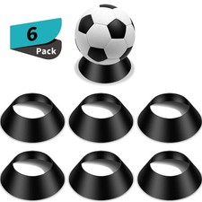 6 Pcs Ball Display Stands for Soccer, Basketball, Football, Volleyball, Bowling