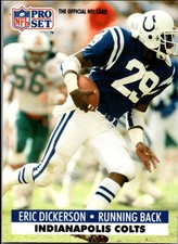 1991 Pro Set Eric Dickerson Indianapolis Colts #175D